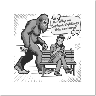 Bigfoot Humor Posters and Art